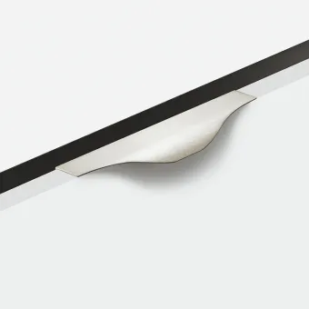 Furniture handle, Edge pull handle, aluminium