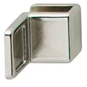 Rankenėlė stiklo durelėms 28x20x20mm, nikelio spalva