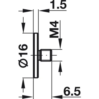 Adapter, for glass doors