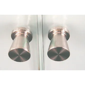 Rankenėlė vieno taško stiklui klijuojama Ø10mm, H16mm, nerūdijančio plieno spalva