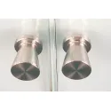 Rankenėlė vieno taško stiklui klijuojama Ø16mm, H20mm, nerūdijančio plieno spalva