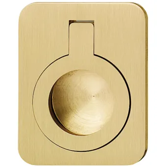 Furniture handle, boat style, Brass, for folding 