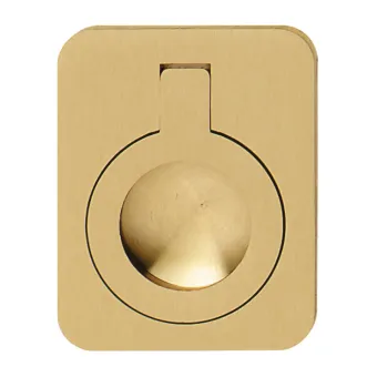 Furniture handle, boat style, Brass, for folding 