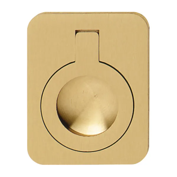 Furniture handle, boat style, Brass, for folding 