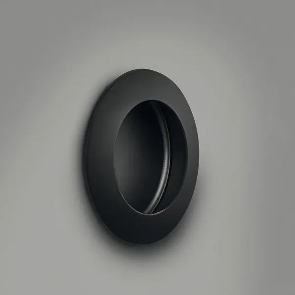 Inset handle, Zinc alloy, matt black 