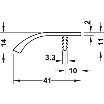 Handle profile, Aluminium