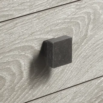 Rankenėlė vieno taško 30x30mm, H22mm, sendinto alavo spalva