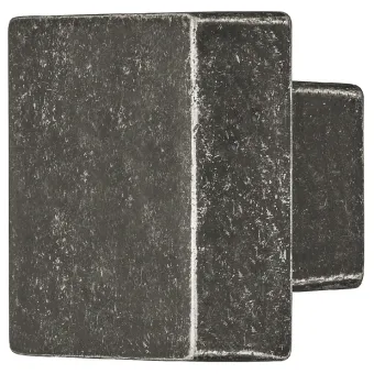 Rankenėlė vieno taško 30x30mm, H22mm, sendinto alavo spalva