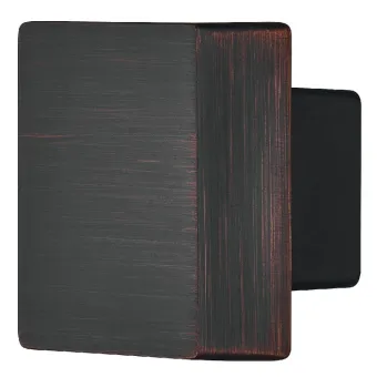 Rankenėlė vieno taško 30x30mm, H22mm, šlifuotos bronzos spalva