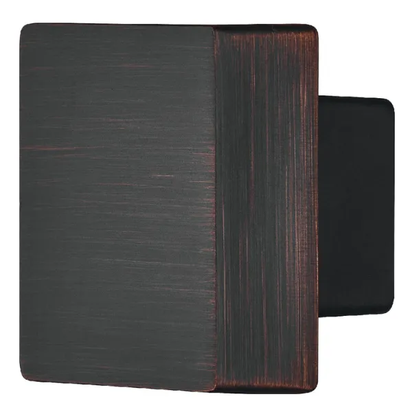 Rankenėlė vieno taško 30x30mm, H22mm, šlifuotos bronzos spalva