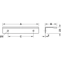 Rankenėlė profilinė CC96mm, L135mm, chromas