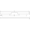 Rankenėlė CC256mm, L350mm, matinės juodos spalvos