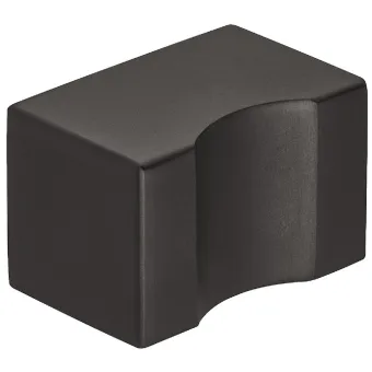 Rankenėlė 20210, vieno taško, 25x25mm, H30mm, matinė juoda spalva