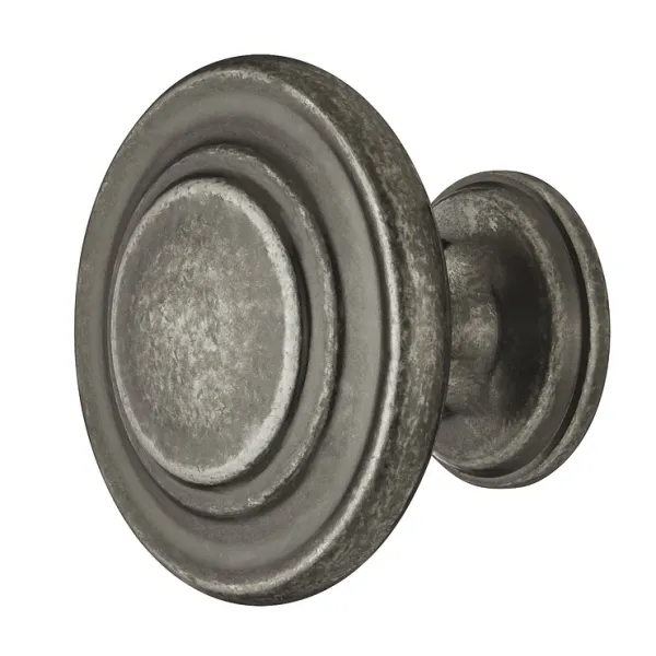 Rankenėlė vieno taško Ø34mm, H25mm, sendinto alavo spalva