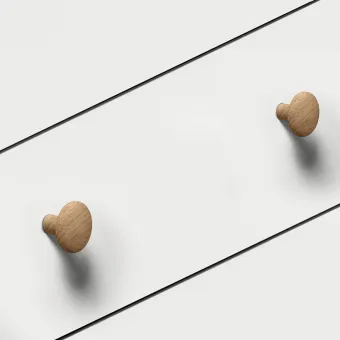 Rankenėlė medinė 91672 Ø32mm, juoda