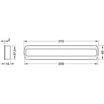 Inset handle, For glue fixing 