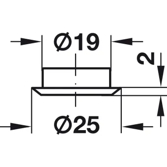 Cylinder rosett, for roller shutter rim lock