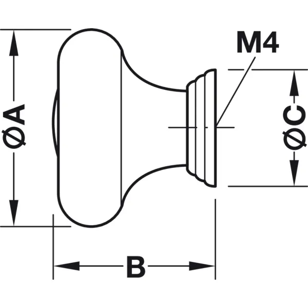Furniture knob, Traditional