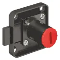 Deadbolt rim lock, Häfele Symo, backset 25mm, bolt travel 8mm