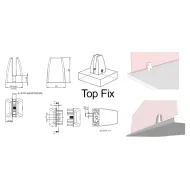 Laikiklis pertvaros TOP FIX 4-8 mat.chromas SISO