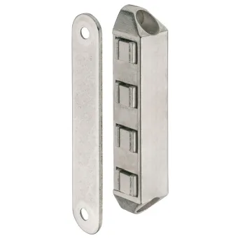 Magnetic catch, pull 8kg, for screw fixing, square