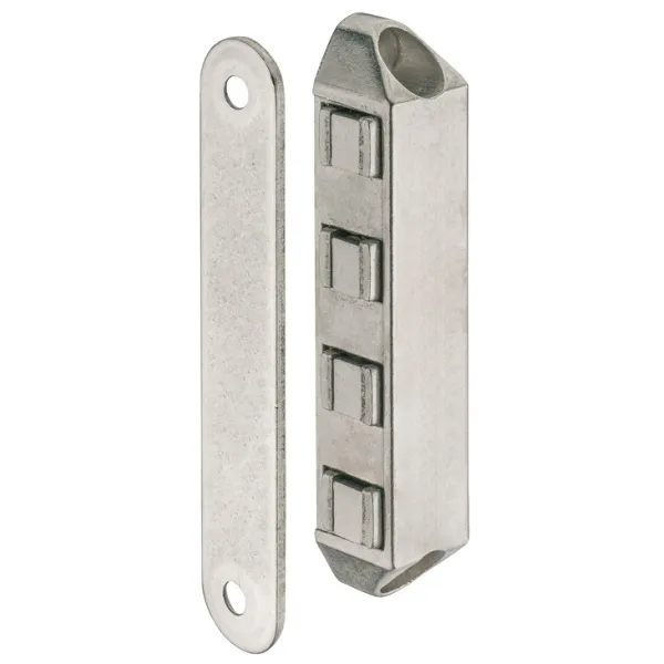 Magnetic catch, pull 8kg, for screw fixing, square