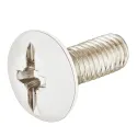 Threaded screw, Flat head, M6, steel