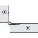 Flap hinge, Opening angle 270°