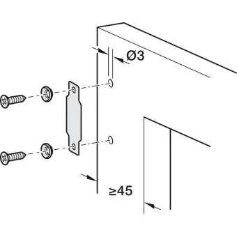 Sheet metal screw, Countersunk head, PH cross slot