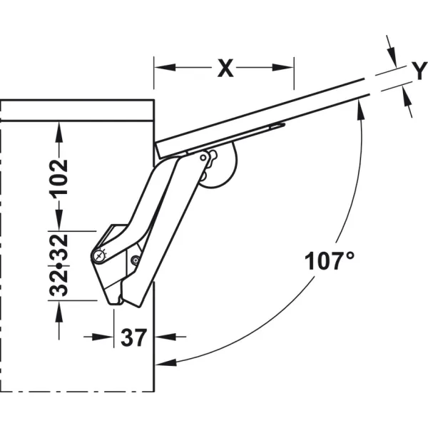 Mechanizmas FREE SPACE 1.8 C pto balta