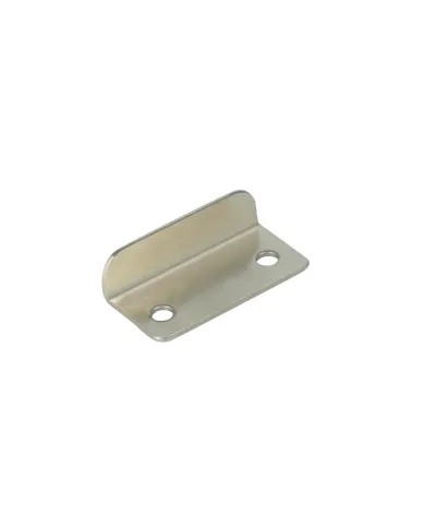 L-Shaped striking plate, for lock 850, nickel plated