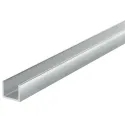 Guide rail, top, single-track, unperforated