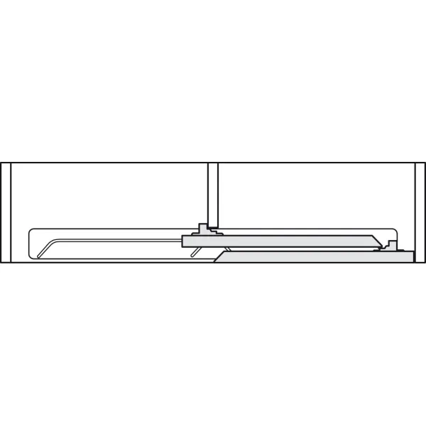 Sliding door fitting, Häfele Slido F-Flush52 20A