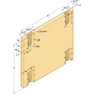 SDS SLido F-Flush52 20A med.2d. 750 anod.alium H