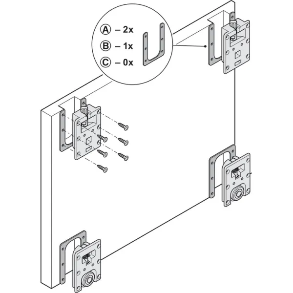 SDS SLido F-Flush52 20A med.2d. 750 anod.juoda H