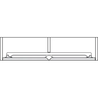 SDS SLido F-Flush52 20A medinėms 2 durims L450mm, anoduota juoda