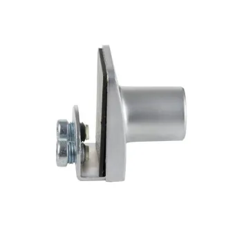 Glass door lock SQUARE, for single doors, 4-6mm glass, alu finish, key to differ