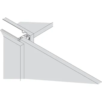 Connector profile, For 1 pivot sliding door