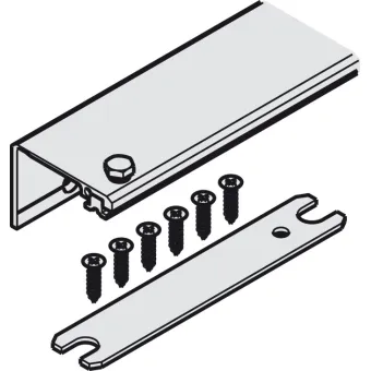Jungiantysis profilis P55mm, L650mm, 1 durų segmentui HAWA CONCEPTA