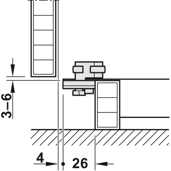 Wooden pivot sliding doors, Hawa Concepta 25, set