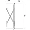 Wooden pivot sliding doors, Hawa Concepta 25, set