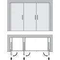 Wooden pivot sliding doors, Hawa Concepta 30, set