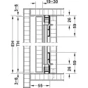 Wooden pivot sliding doors, Hawa Concepta 30, set