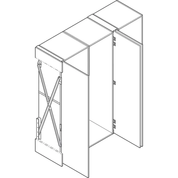 Wooden pivot sliding doors, Hawa Concepta 30, set