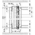 Wooden pivot sliding doors, Hawa Concepta 40, set