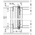 Wooden pivot sliding doors, Hawa Concepta 50, set