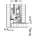 SDS HAWA CONCEPTA 50 medinėms 1 durims H2301-2850mm,