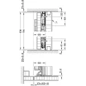 Pivot sliding door fitting, Hawa Concepta III 25 Push
