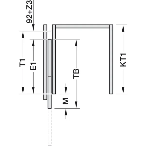Pivot sliding door fitting, Hawa Concepta III 25 Push