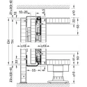 Pivot sliding door fitting, Hawa Concepta III 25 Push